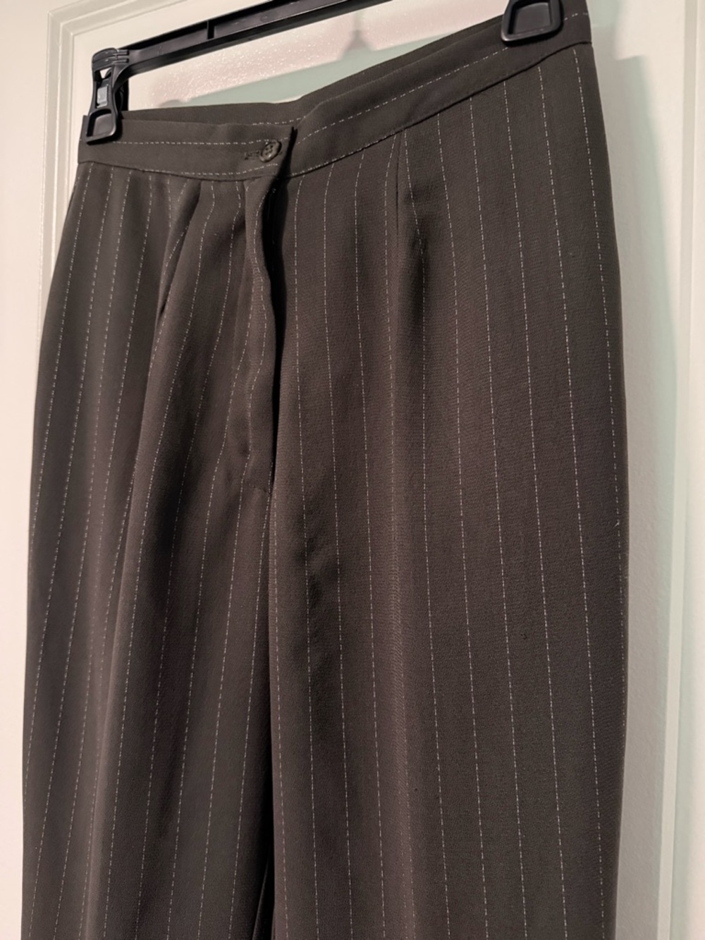 Pinstripe Dress Pants in Dark Charcoal